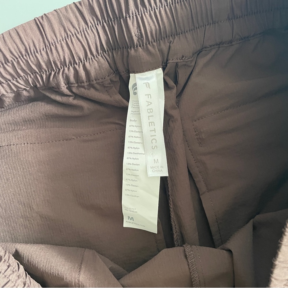 Fabletics Brown Cargo Track Pants - image 6